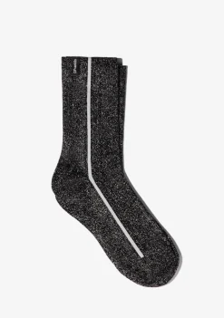 D.Franklin Glitter Socks Black|Damen Socken