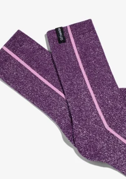 D.Franklin Glitter Socks Purple|Damen Socken