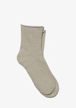 D.Franklin Glitter Socks Sand|Damen Socken