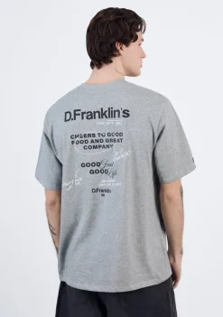 D.Franklin Good Life T-Shirt Grey Melange|Damen T-Shirts|T-Shirts