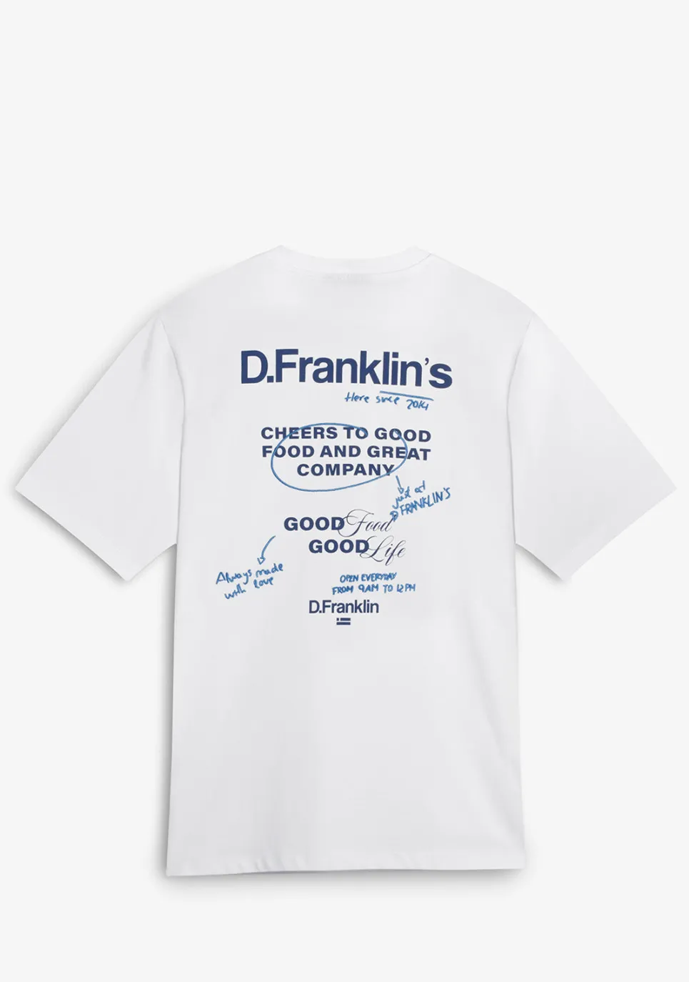D.Franklin Good Life T-Shirt White|Damen T-Shirts|T-Shirts