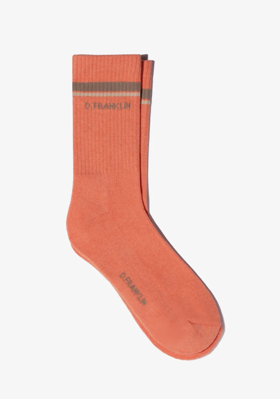 D.Franklin Gorpcore 2 Stripes Socks Orange|Damen Socken|Socken