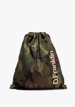 D.Franklin Gym Bag Camo Beige|Damen Rucksäcke|Backpack