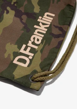 D.Franklin Gym Bag Camo Beige|Damen Rucksäcke|Backpack