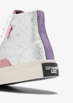 D.Franklin Half Moon High Glitter Silver|Damen Sneakers