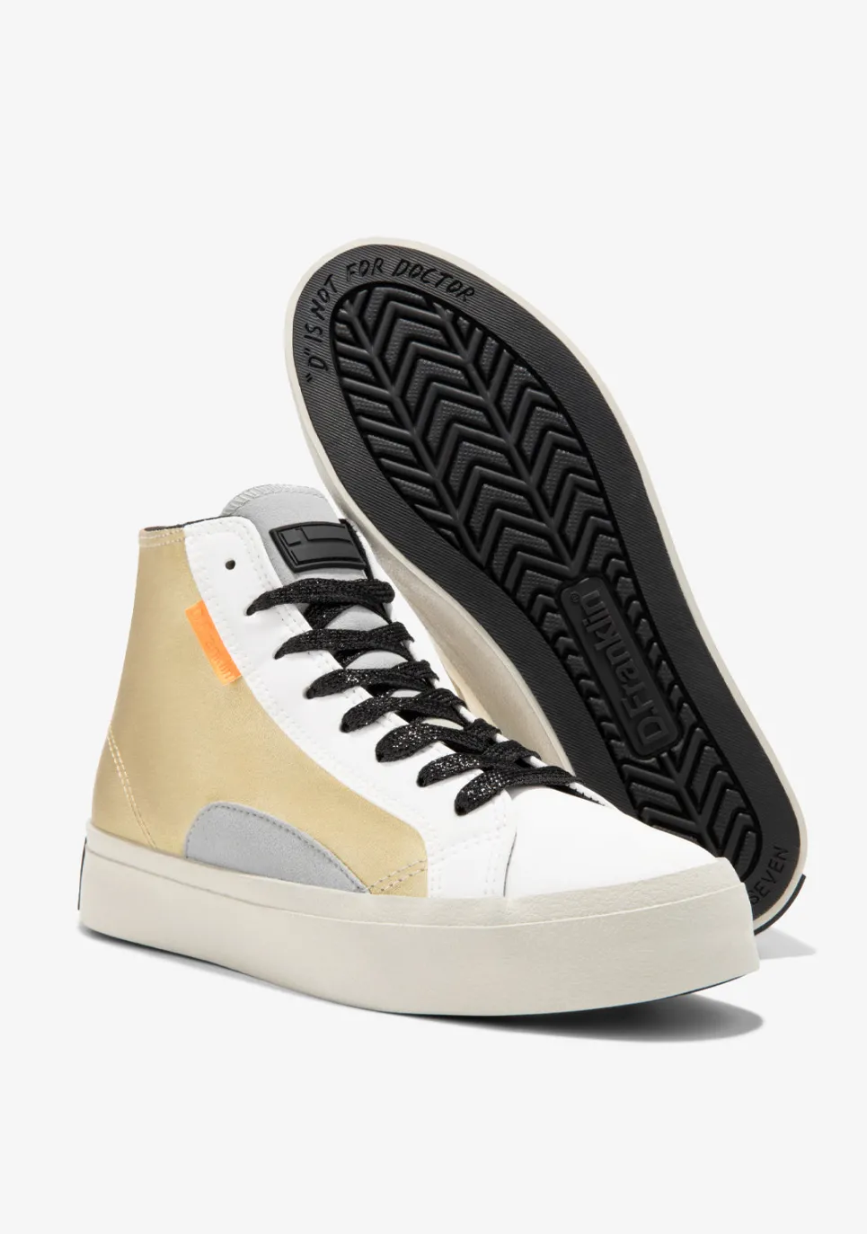 D.Franklin Half Moon High Gold|Damen Sneakers