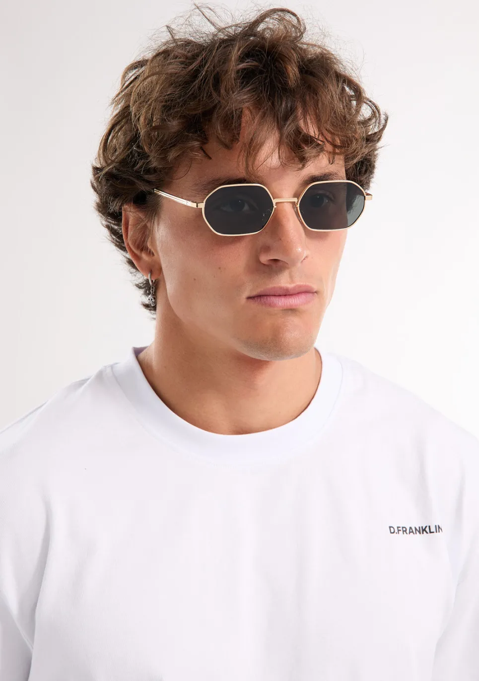 D.Franklin Hex Legacy Gold / Black|Damen Eckige Sonnenbrillen|Eckige Sonnenbrillen