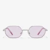 D.Franklin Hex Legacy Silver / Lavender|Damen Eckige Sonnenbrillen|Eckige Sonnenbrillen