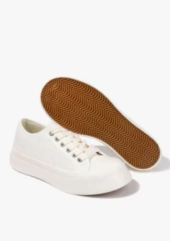 D.Franklin Holf White|Damen Plattform-Sneakers|Sneakers