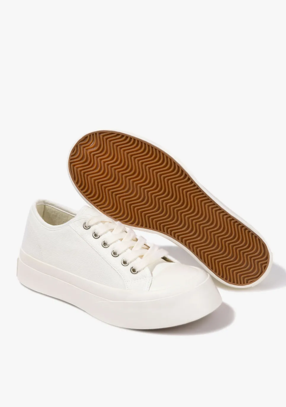D.Franklin Holf White|Damen Plattform-Sneakers|Sneakers