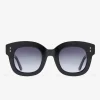 D.Franklin Holly Black / Gradient Black|Damen Runde Sonnenbrillen