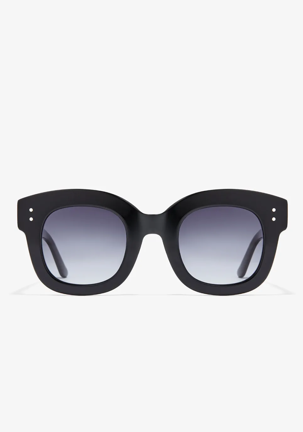 D.Franklin Holly Black / Gradient Black|Damen Runde Sonnenbrillen