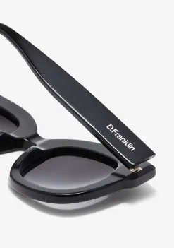 D.Franklin Holly Black / Gradient Black|Damen Runde Sonnenbrillen