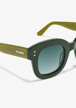 D.Franklin Holly Green / Gradient Green|Damen Runde Sonnenbrillen