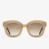 D.Franklin Holly Sand / Gradient Amber|Damen Runde Sonnenbrillen
