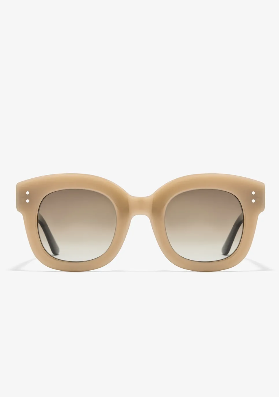 D.Franklin Holly Sand / Gradient Amber|Damen Runde Sonnenbrillen