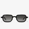 D.Franklin Jiggy Black / Black|Damen Eckige Sonnenbrillen|Polarisierte Sonnenbrillen