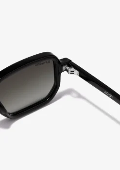 D.Franklin Jiggy Black / Black|Damen Eckige Sonnenbrillen|Polarisierte Sonnenbrillen