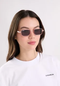 D.Franklin Jiggy Crystal Pink / Brown|Damen Polarisierte Sonnenbrillen|Polarisierte Sonnenbrillen
