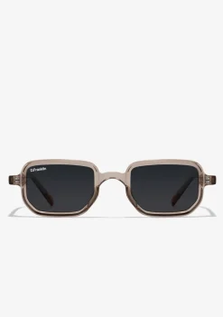 D.Franklin Jiggy Transparent / Smoke|Damen Eckige Sonnenbrillen|Polarisierte Sonnenbrillen