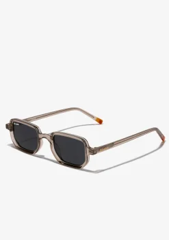 D.Franklin Jiggy Transparent / Smoke|Damen Eckige Sonnenbrillen|Polarisierte Sonnenbrillen