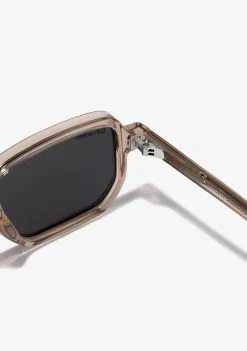 D.Franklin Jiggy Transparent / Smoke|Damen Eckige Sonnenbrillen|Polarisierte Sonnenbrillen