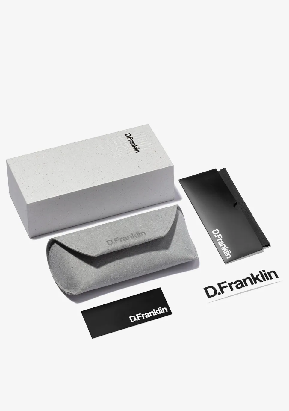 D.Franklin Jiggy Transparent / Smoke|Damen Eckige Sonnenbrillen|Polarisierte Sonnenbrillen