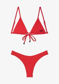 D.Franklin Kai Top + Ava Bottom Chili Red Bikini|Damen Bikinis Und Einteiler
