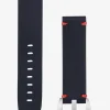 D.Franklin Leather Band Navy / Red|Damen Mehr Zubehör|Mehr Zubehör