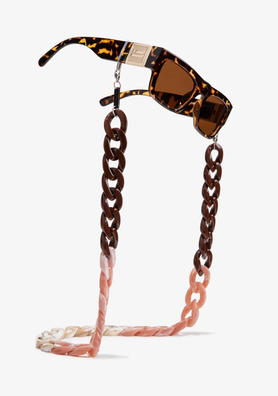 D.Franklin Link Chain Brown|Damen Brillen-Zubehör|Brillenketten