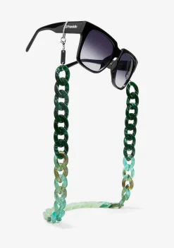 D.Franklin Link Chain Green|Damen Brillen-Zubehör|Brillenketten