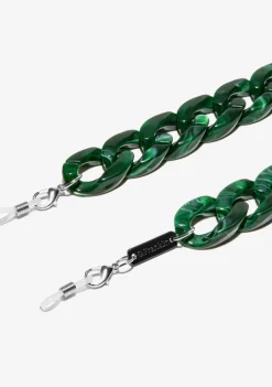D.Franklin Link Chain Green|Damen Brillen-Zubehör|Brillenketten