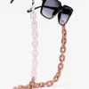 D.Franklin Link Chain Transparent / Pink|Damen Brillen-Zubehör|Brillenketten
