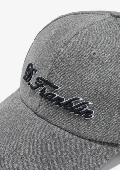 D.Franklin Logo Denim Cap Black|Damen Kappen|Kappen