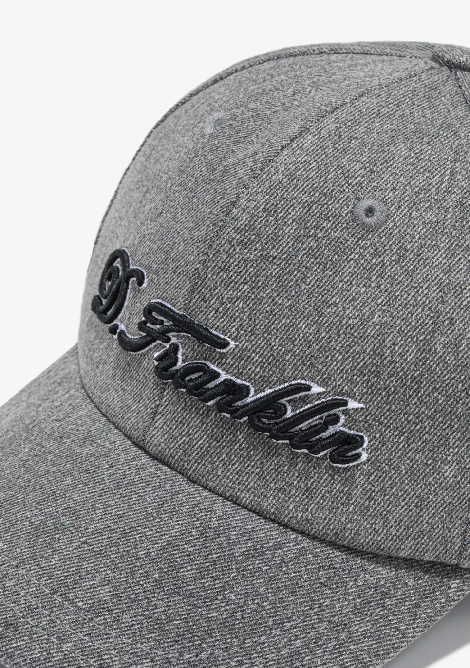 D.Franklin Logo Denim Cap Black|Damen Kappen|Kappen