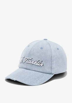 D.Franklin Logo Denim Cap Blue|Damen Kappen|Kappen