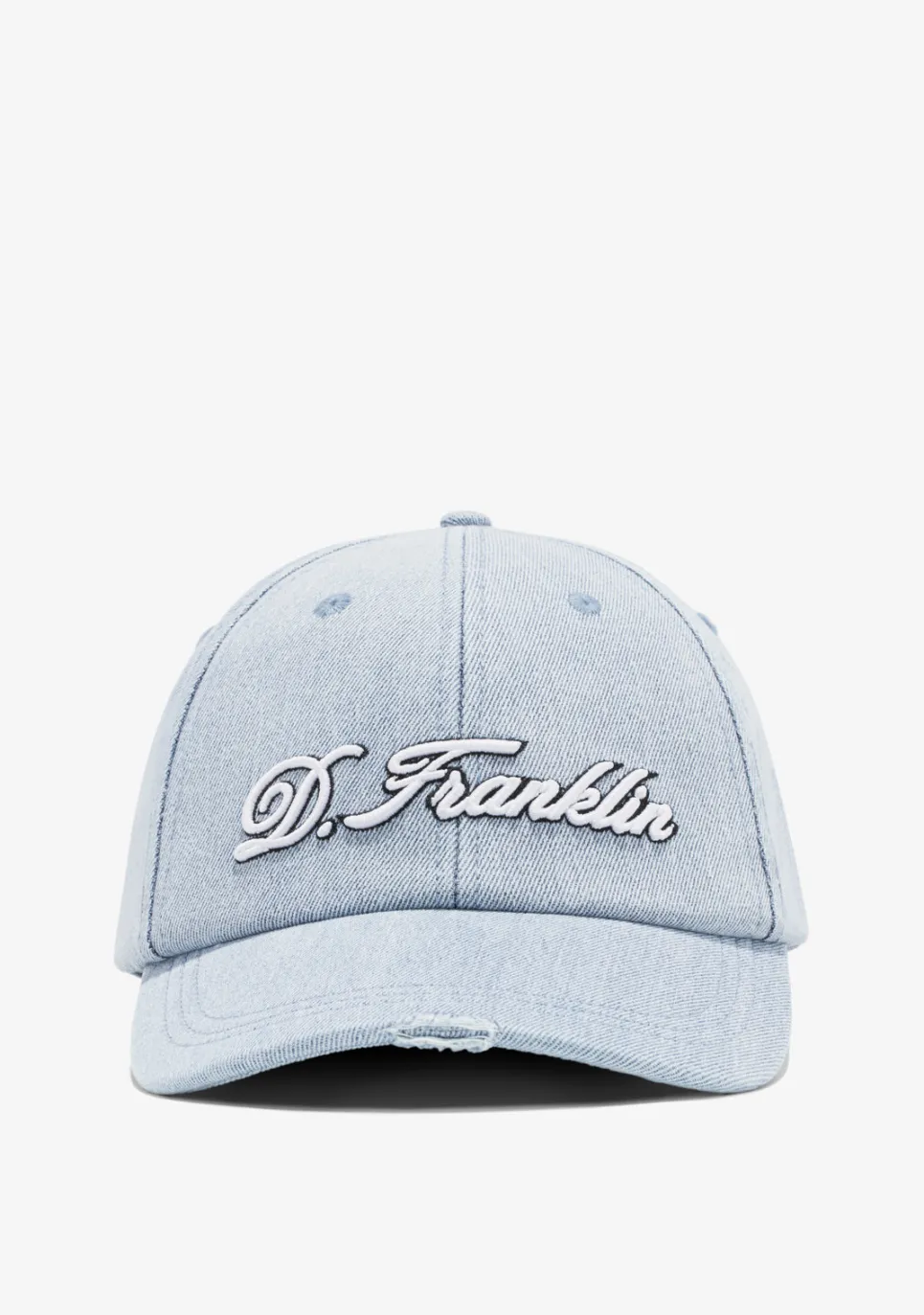 D.Franklin Logo Denim Cap Blue|Damen Kappen|Kappen