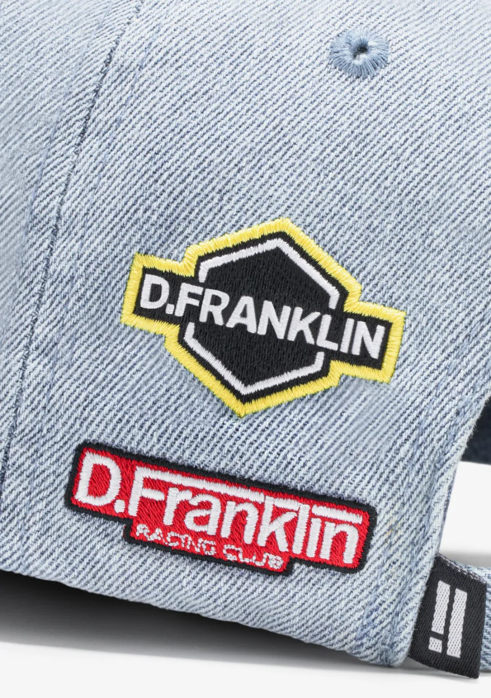D.Franklin Logo Denim Cap Blue|Damen Kappen|Kappen