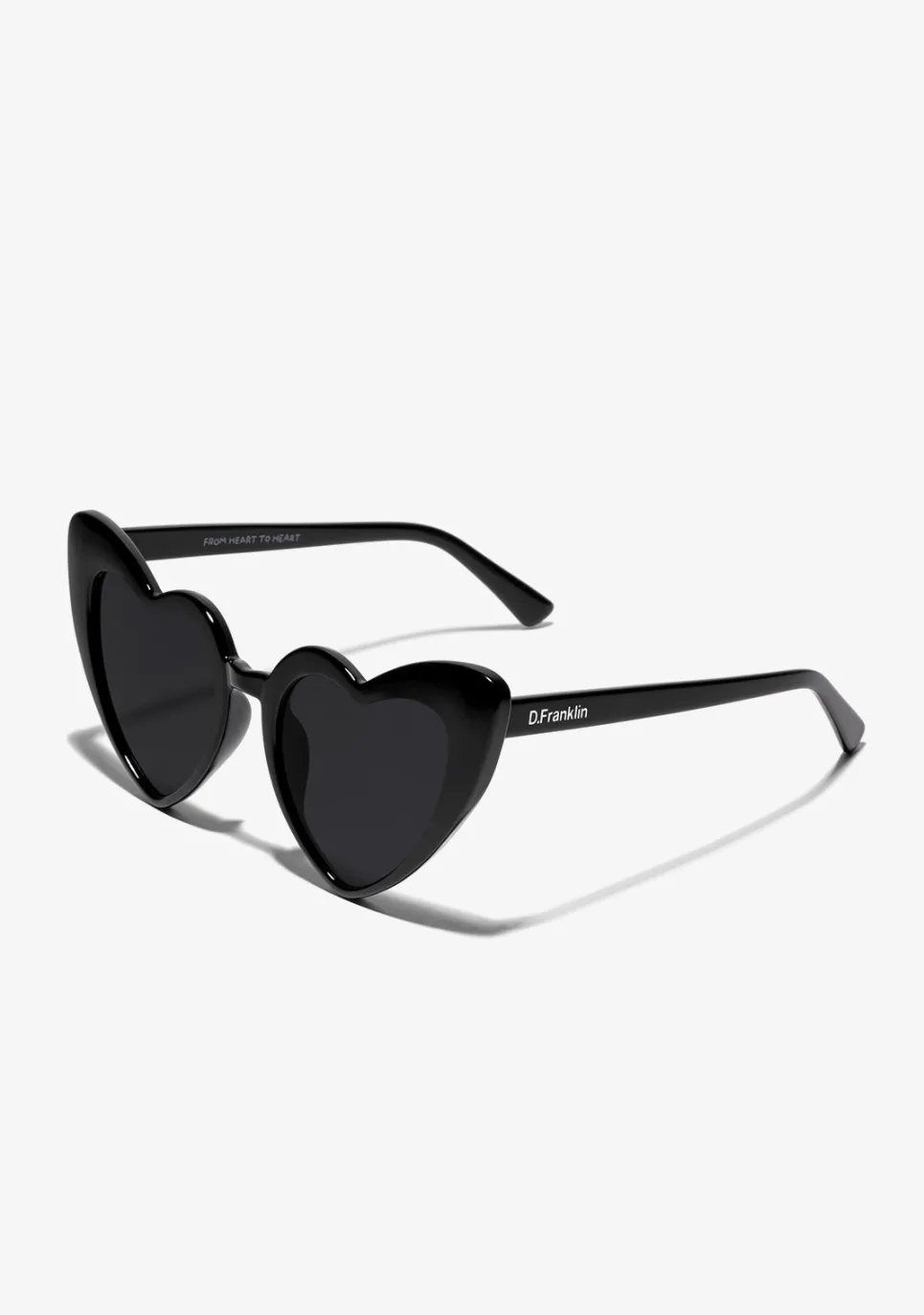 D.Franklin Love Heart Black / Black|Damen Cat Eye Sonnenbrillen