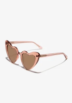 D.Franklin Love Heart Trans Brown / Brown|Damen Cat Eye Sonnenbrillen