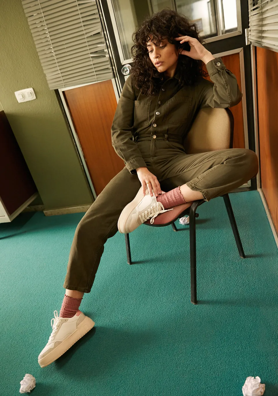 D.Franklin Low Court Basic White / Pink|Damen Sneakers
