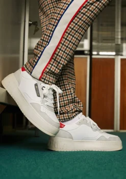 D.Franklin Low Court Basic White / Red / Navy|Herren Sneakers