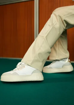 D.Franklin Low Court Basic White / Rose Gold|Damen Sneakers