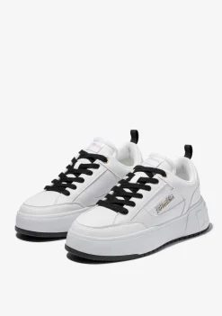D.Franklin Low Court Pure White / Black|Damen Sneakers