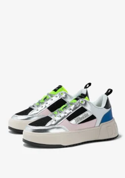D.Franklin Low Court Silver / Pink|Damen Sneakers