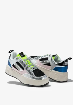 D.Franklin Low Court Silver / Pink|Damen Sneakers