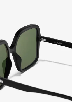 D.Franklin Margot Black / G15|Damen Eckige Sonnenbrillen