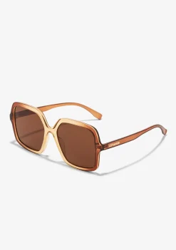 D.Franklin Margot Gradient Brown / Brown|Damen Eckige Sonnenbrillen