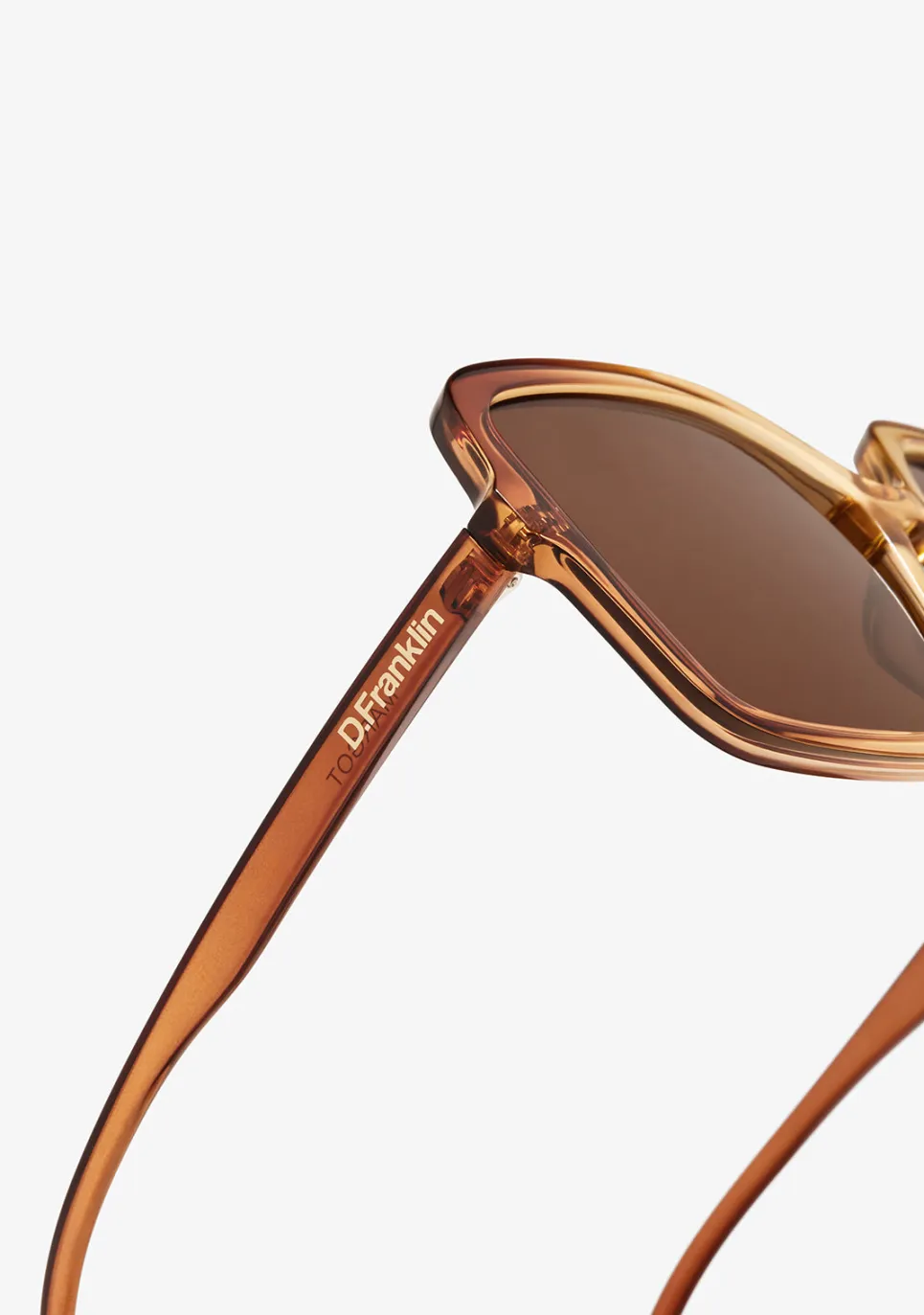 D.Franklin Margot Gradient Brown / Brown|Damen Eckige Sonnenbrillen