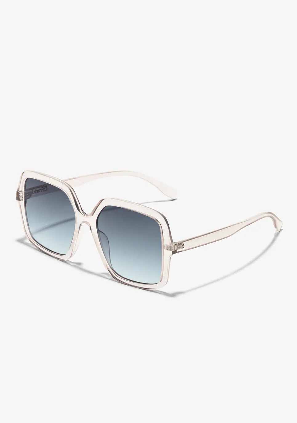 D.Franklin Margot Transparent / Gradient Blue|Damen Eckige Sonnenbrillen